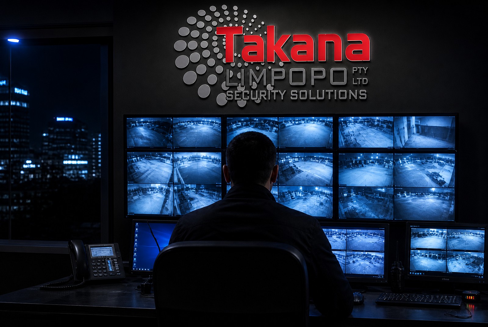 Takana control room operators monitoring CCTV feeds